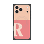 プレミアムスクエアケース with MagSafe［ オリジナル - initial two tone - R pink ］