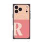 プレミアムスクエアケース with MagSafe［ オリジナル - initial two tone - R pink ］