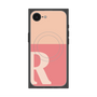プレミアムスクエアケース with MagSafe［ オリジナル - initial two tone - R pink ］