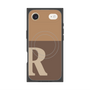 プレミアムスクエアケース with MagSafe［ オリジナル - initial two tone - R brown ］