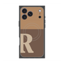プレミアムスクエアケース with MagSafe［ オリジナル - initial two tone - R brown ］