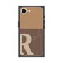 プレミアムスクエアケース with MagSafe［ オリジナル - initial two tone - R brown ］