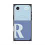 プレミアムスクエアケース with MagSafe［ オリジナル - initial two tone - R blue ］