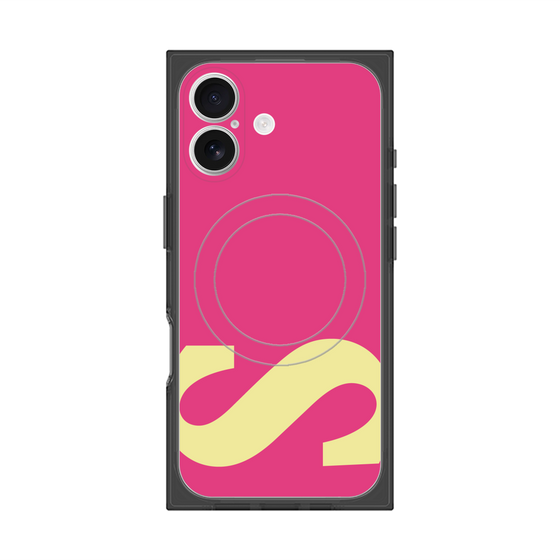 プレミアムスクエアケース with MagSafe［ オリジナル - initial color - S pink ］