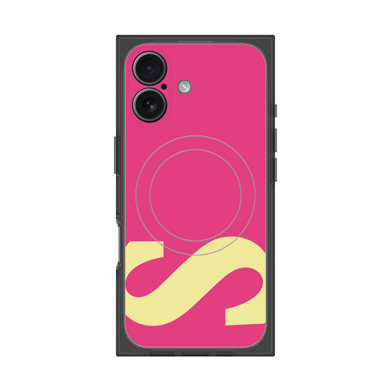 プレミアムスクエアケース with MagSafe［ オリジナル - initial color - S pink ］