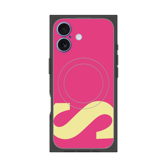プレミアムスクエアケース with MagSafe［ オリジナル - initial color - S pink ］