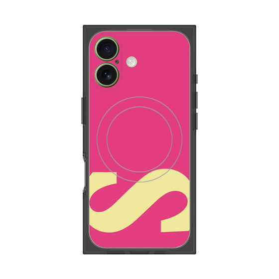 プレミアムスクエアケース with MagSafe［ オリジナル - initial color - S pink ］