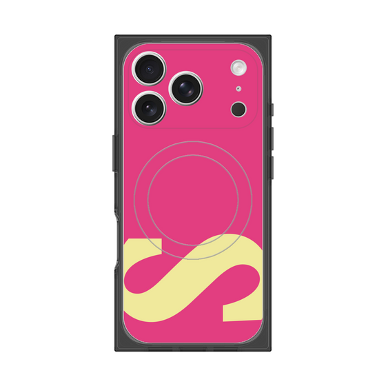 プレミアムスクエアケース with MagSafe［ オリジナル - initial color - S pink ］