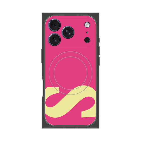 プレミアムスクエアケース with MagSafe［ オリジナル - initial color - S pink ］