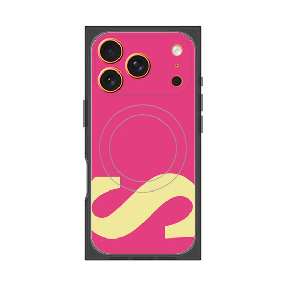 プレミアムスクエアケース with MagSafe［ オリジナル - initial color - S pink ］
