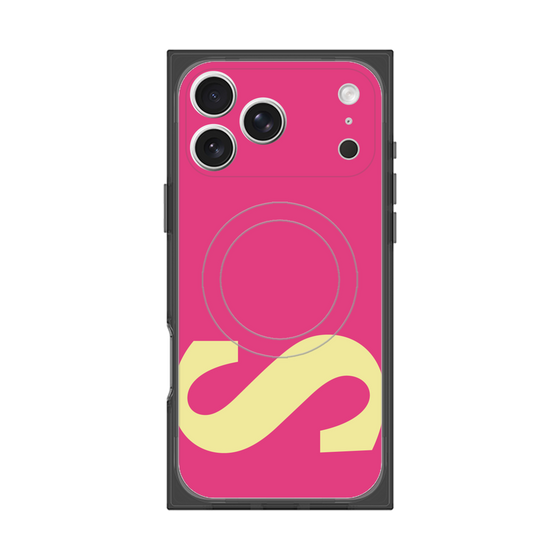 プレミアムスクエアケース with MagSafe［ オリジナル - initial color - S pink ］