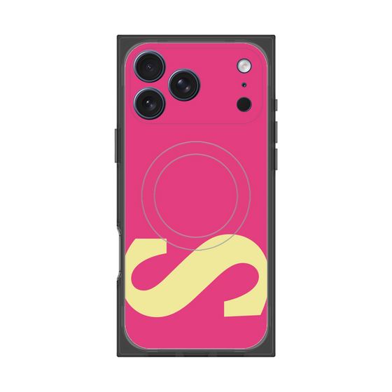 プレミアムスクエアケース with MagSafe［ オリジナル - initial color - S pink ］