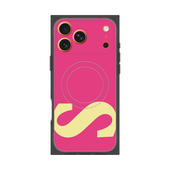 プレミアムスクエアケース with MagSafe［ オリジナル - initial color - S pink ］