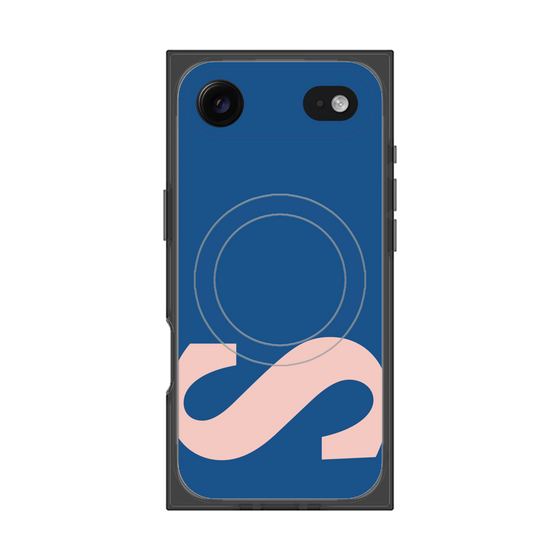 プレミアムスクエアケース with MagSafe［ オリジナル - initial color - S navy ］