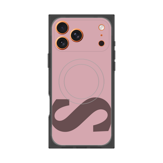プレミアムスクエアケース with MagSafe［ オリジナル - initial color - S dusty pink ］