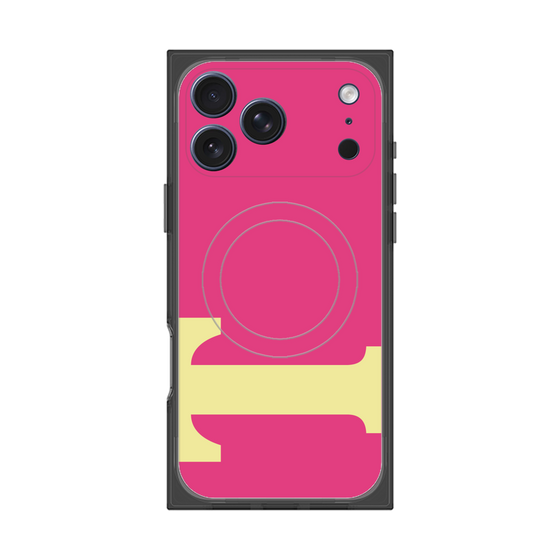 プレミアムスクエアケース with MagSafe［ オリジナル - initial color - T pink ］