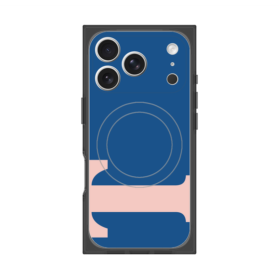 プレミアムスクエアケース with MagSafe［ オリジナル - initial color - T navy ］