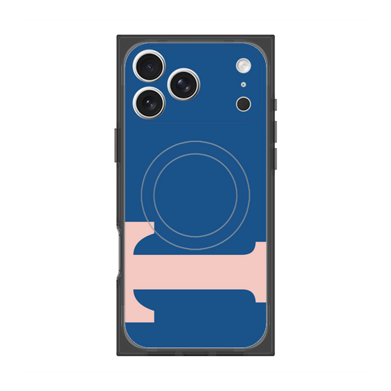 プレミアムスクエアケース with MagSafe［ オリジナル - initial color - T navy ］