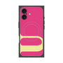プレミアムスクエアケース with MagSafe［ オリジナル - initial color - U pink ］