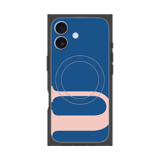プレミアムスクエアケース with MagSafe［ オリジナル - initial color - U navy ］
