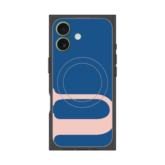 プレミアムスクエアケース with MagSafe［ オリジナル - initial color - U navy ］
