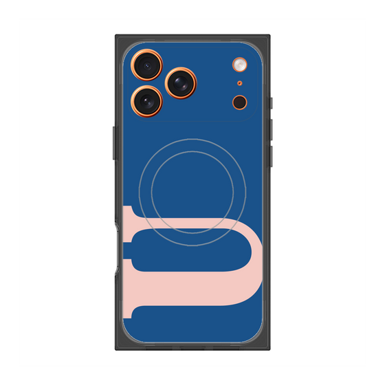 プレミアムスクエアケース with MagSafe［ オリジナル - initial color - U navy ］