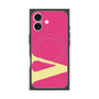 プレミアムスクエアケース with MagSafe［ オリジナル - initial color - V pink ］