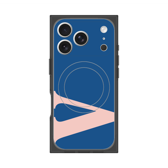 プレミアムスクエアケース with MagSafe［ オリジナル - initial color - V navy ］