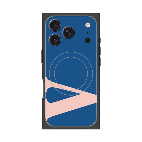 プレミアムスクエアケース with MagSafe［ オリジナル - initial color - V navy ］