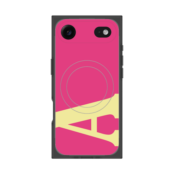 プレミアムスクエアケース with MagSafe［ オリジナル - initial color - A pink ］