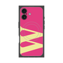 プレミアムスクエアケース with MagSafe［ オリジナル - initial color - W pink ］