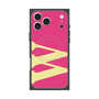 プレミアムスクエアケース with MagSafe［ オリジナル - initial color - W pink ］