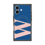 プレミアムスクエアケース with MagSafe［ オリジナル - initial color - W navy ］