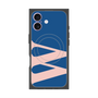 プレミアムスクエアケース with MagSafe［ オリジナル - initial color - W navy ］