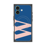 プレミアムスクエアケース with MagSafe［ オリジナル - initial color - W navy ］