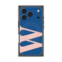 プレミアムスクエアケース with MagSafe［ オリジナル - initial color - W navy ］