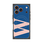 プレミアムスクエアケース with MagSafe［ オリジナル - initial color - W navy ］