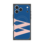 プレミアムスクエアケース with MagSafe［ オリジナル - initial color - W navy ］