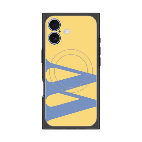 プレミアムスクエアケース with MagSafe［ オリジナル - initial color - W yellow ］
