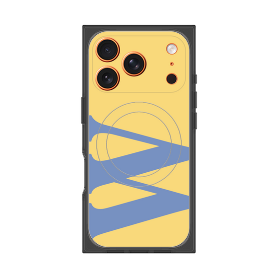 プレミアムスクエアケース with MagSafe［ オリジナル - initial color - W yellow ］