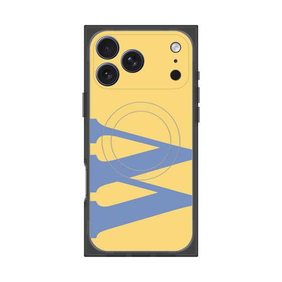 プレミアムスクエアケース with MagSafe［ オリジナル - initial color - W yellow ］