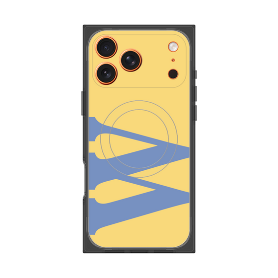 プレミアムスクエアケース with MagSafe［ オリジナル - initial color - W yellow ］