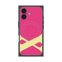 プレミアムスクエアケース with MagSafe［ オリジナル - initial color - X pink ］