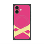 プレミアムスクエアケース with MagSafe［ オリジナル - initial color - X pink ］
