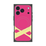 プレミアムスクエアケース with MagSafe［ オリジナル - initial color - X pink ］