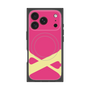 プレミアムスクエアケース with MagSafe［ オリジナル - initial color - X pink ］