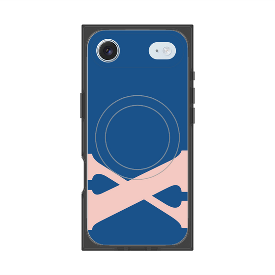 プレミアムスクエアケース with MagSafe［ オリジナル - initial color - X navy ］