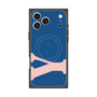 プレミアムスクエアケース with MagSafe［ オリジナル - initial color - Y navy ］