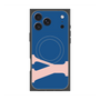 プレミアムスクエアケース with MagSafe［ オリジナル - initial color - Y navy ］