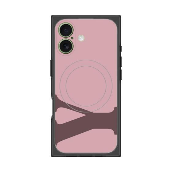 プレミアムスクエアケース with MagSafe［ オリジナル - initial color - Y dusty pink ］